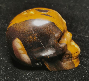 Yellow Leaves Stone Skull